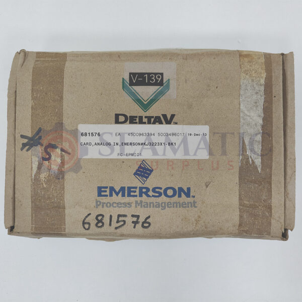 NEW EMERSON KJ3223X1-BK1 DELTA V AI-16 CHANNEL 4-20MA HART