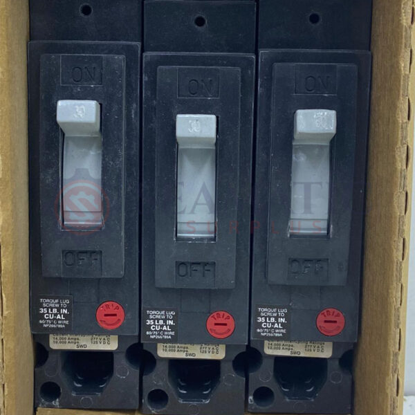 General Electric TED113030WL Molded Case Circuit Breakers 30A 277V 1Pole