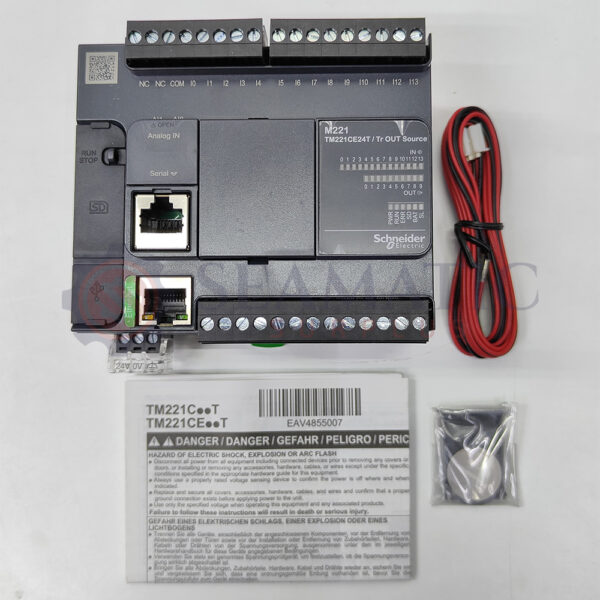 New Schneider TM221CE24T Logic controller, Modicon M221 , 24 IO