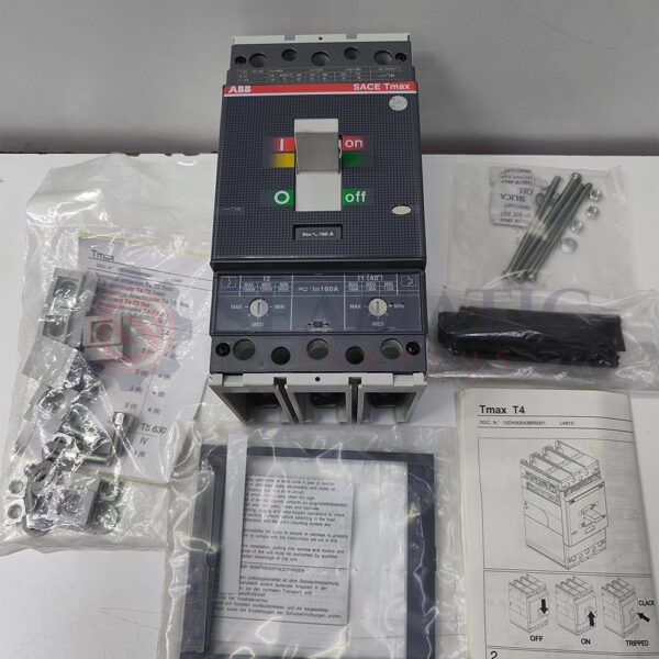 ABB MCCB 3P 160A, TMAX T4H 250, Ui=1000v, Uimp=8Kv, Ue=230V