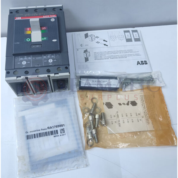 ABB MCCB 3Pole 500A, TMAX T5S 630, Ui=1000v, Uimp=8Kv, Ue=690V