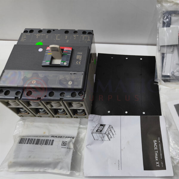 ABB MCCB 4Pole 200A, SACE TMAX XT4S 250, Ui=1000v, Uimp=8Kv, Ue=690V