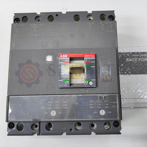 ABB MCCB 4P 200A, XT4N 250, Ui=1000v, Ue=690V, Uimp=8Kv