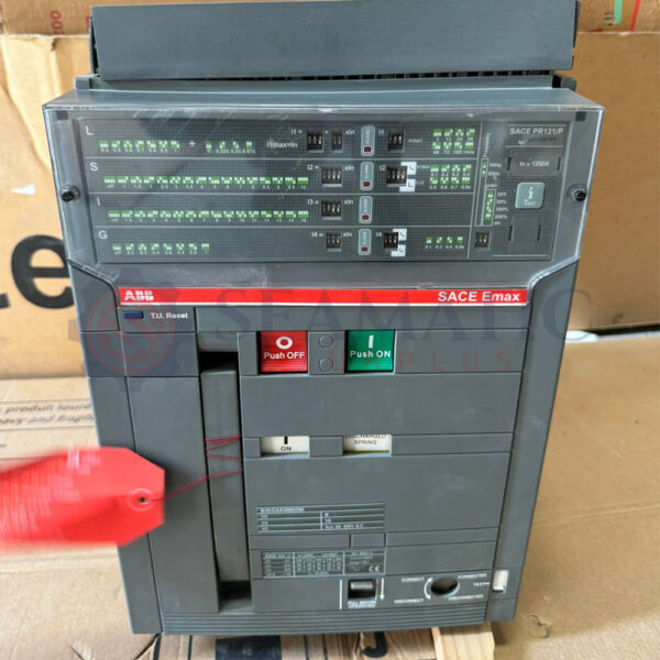 ABB ACB SACE E2N 12, 1250A, 3POLE, SACE PR121/P ALONG WITH DRAWOUT