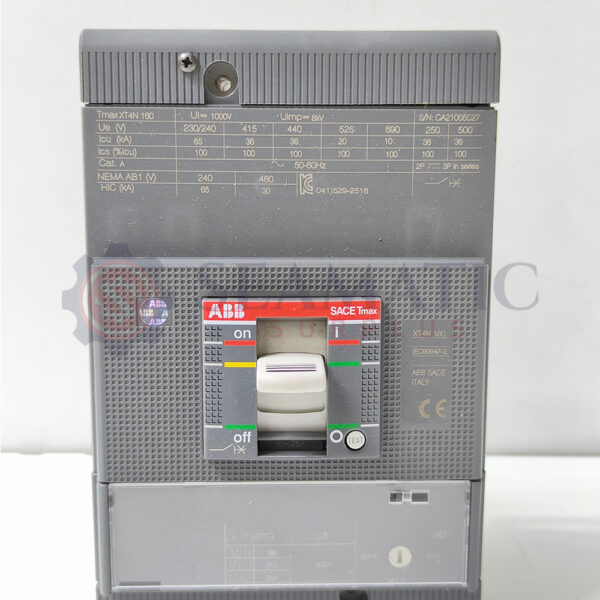 ABB MCCB 3POLE 25A, SACE TMAX XT4N 160 Ui=1000v, Uimp=8Kv, Ue=230/240V