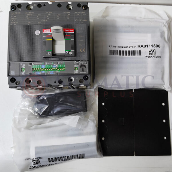 ABB MCCB 4POLE 100A, SACE TMAX XT2N , Ui=1000v, Uimp=8Kv, Ue=690V AC