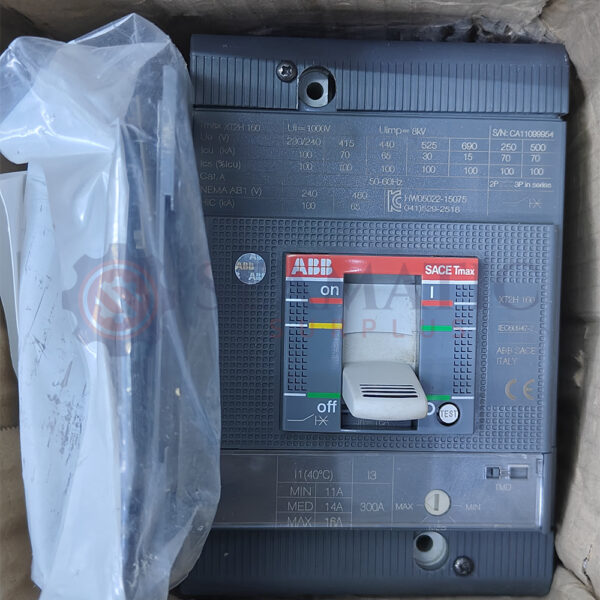 ABB MCCB 3P 16A, Tmax XT2H 160, Ui=1000v, Ue=690V, Uimp=8Kv