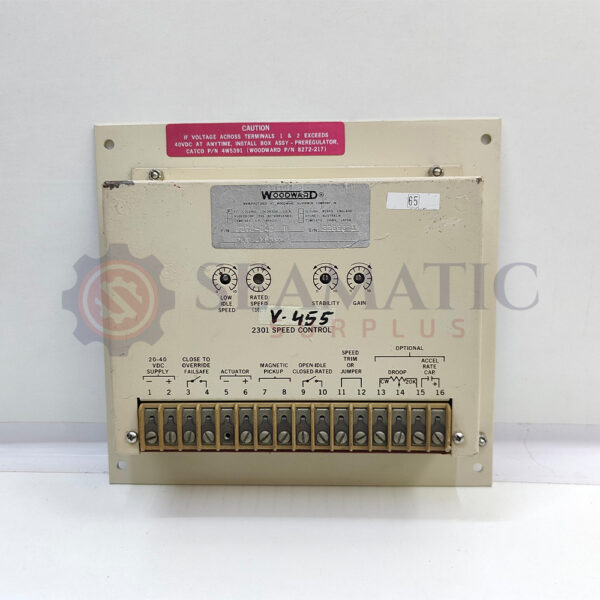 Woodward 8272-242 Rev B Speed Control