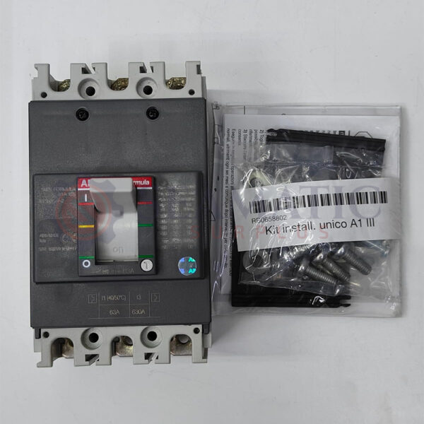 ABB MCCB 3Pole 63A, SACE FORMULA A1A 125, Ui=690v, Uimp=6Kv, Ue=550V AC