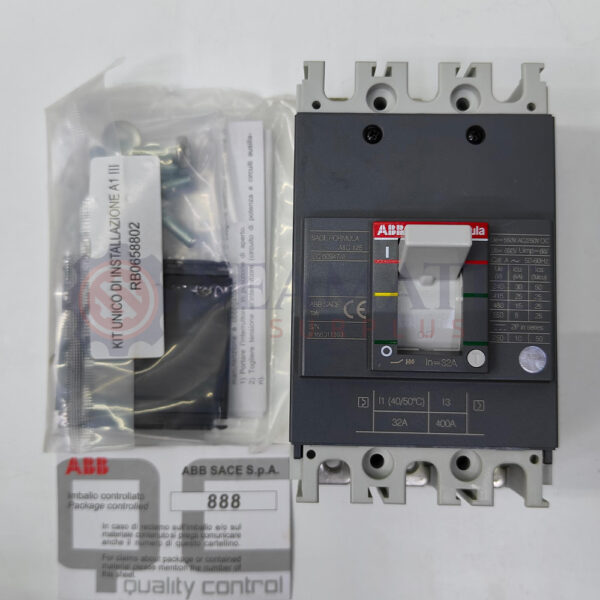 ABB MCCB 3POLE 32A, SACE FORMULA A1C 125, Ui=690v, Uimp=6Kv, Ue=550V AC