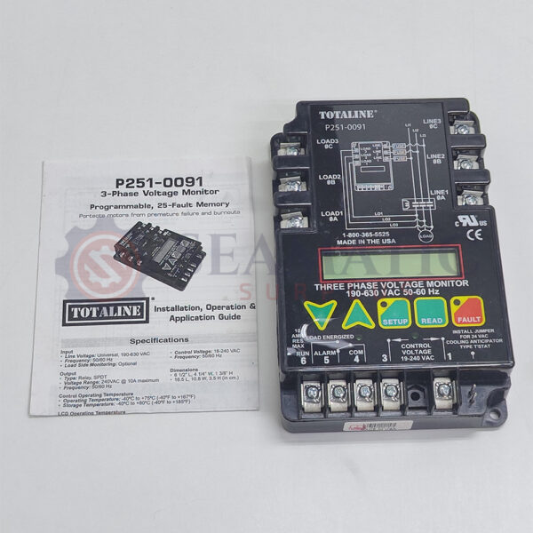 New Totaline P251-0091 Three Phase Line Monitor