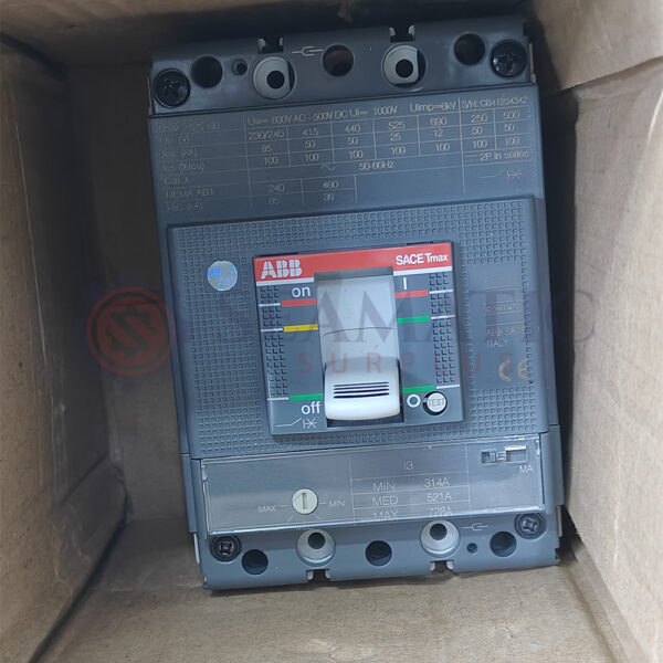 ABB MCCB 3Pole 52A, SACE TMAX XT2S 160, Ui=1000v, Uimp=8Kv, Ue=690VAC