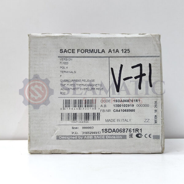 ABB MCCB 4Pole 32A, SACE FORMULA A1A 125, Ui=690v, Uimp=6Kv, Ue=550V