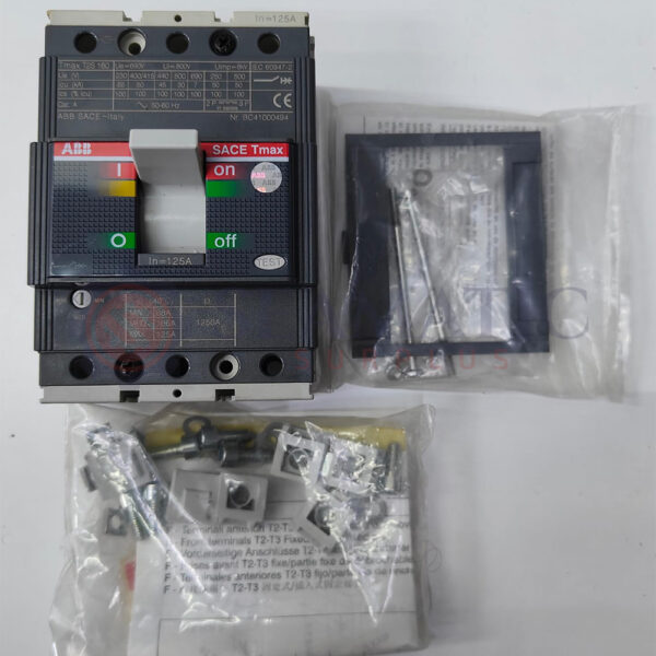 ABB MCCB 3POLE 125A, TMAX T2S 160, Ui=800v, Uimp=8Kv, Ue=690V