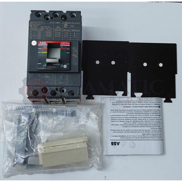 ABB MCCB 3POLE 40A, SACE TMAX T1N 125, Ui=800v, Uimp=8Kv, Ue=690V
