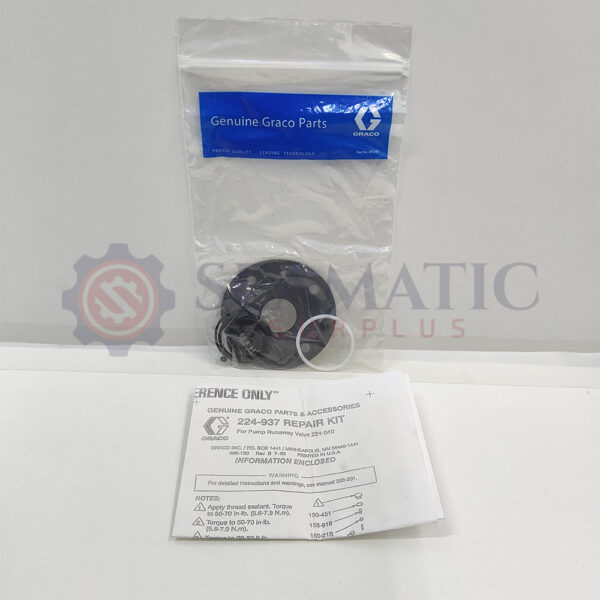 GRACO 224937 KIT REPAIR, VALVE 224040