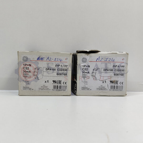 LOT OF 2PC X GENERAL ELECTRIC DPA100 C32/030 608768 circuit breakers 1P+N 32A