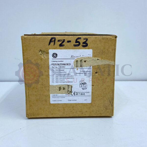 New General Electric FDS36TD063ED MCCB- 432952- 63A 690V 3POLE