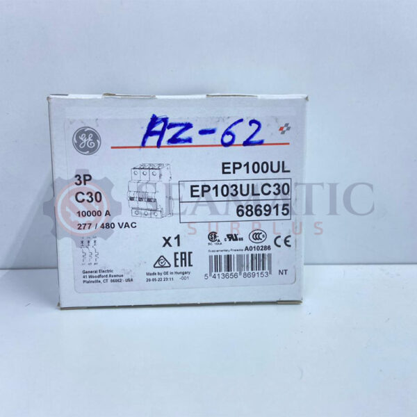 NEW GENERAL ELECTRIC EP103ULC30 Circuit Breaker 30A 480VAC 110VDC