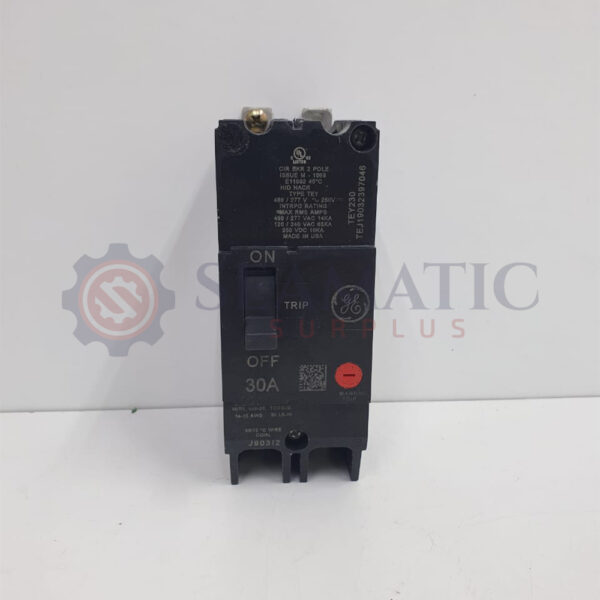 New GE TEY230 30 Amp 2 pole 480/277V TEY Bolt On Circuit Breaker