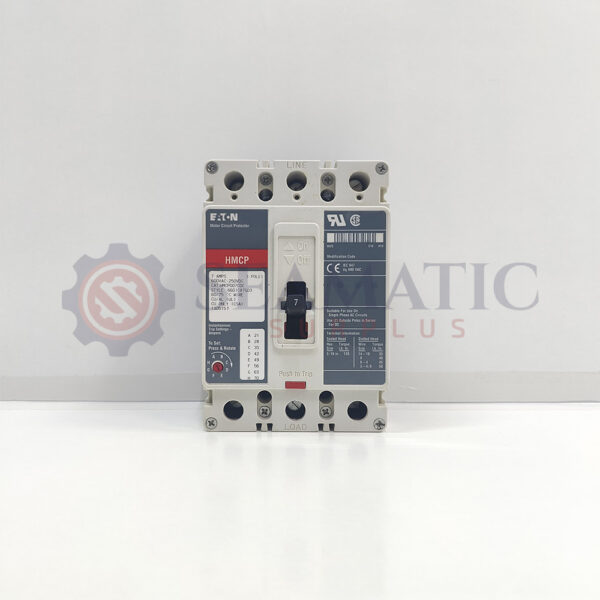 NEW Eaton HMCP007C0C -Molded Case Circuit Breaker 7 Amp – 3 Pole – 600V