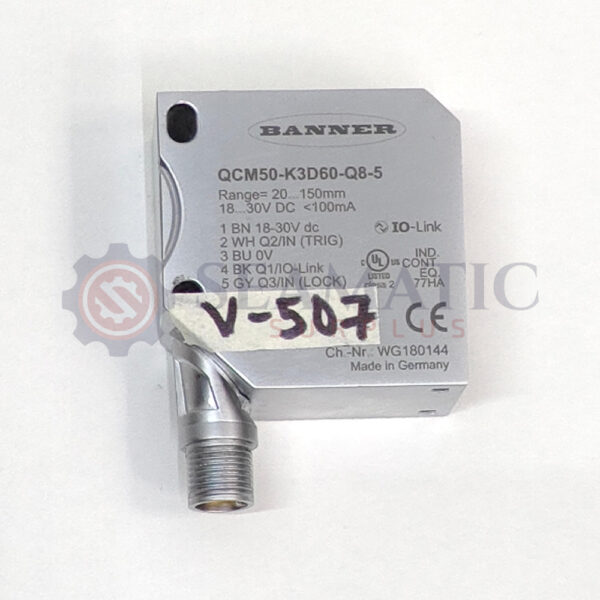 Surplus New Banner Engineering QCM50-K3D60-Q8-5 Color Sensor