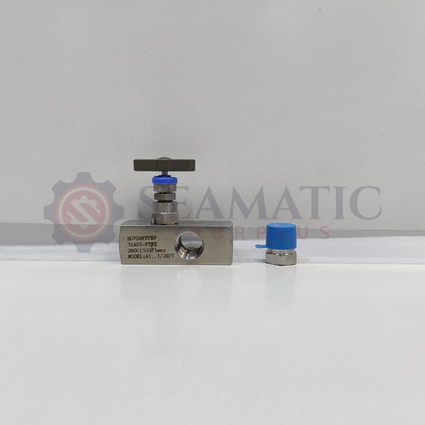 4PC X PARKER HGVS8FFPBV GUAGE VALVE 1/2 NPT (FEM) ST  (INCOMPLETE VALVE)