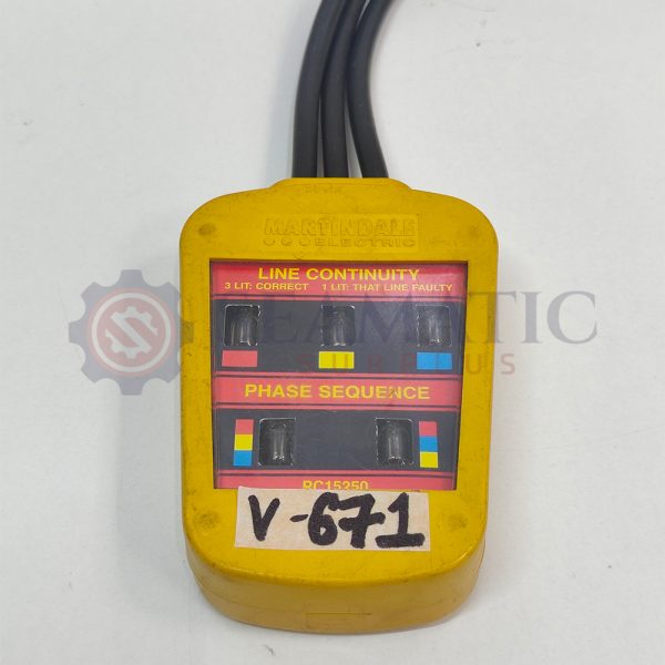 MARTINDALE PC15250 MK2 PHASE ROTATION INDICATOR