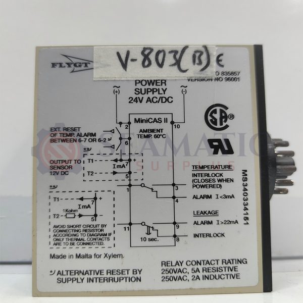 NEW FLYGT 835857 MiniCAS II Pump Sensor Monitor