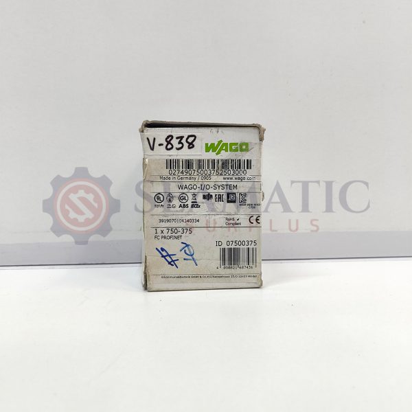New WAGO I/O System 750/753 (750-375) Fieldbus Coupler PROFINET IO