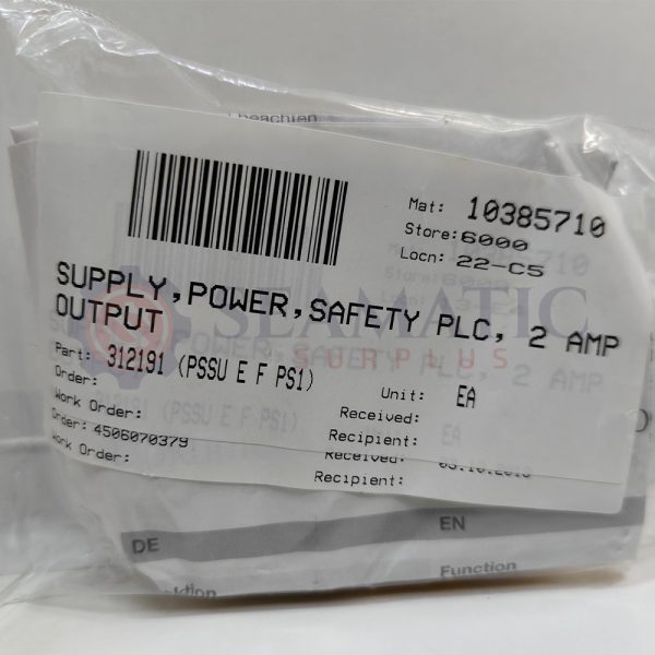 New Pilz 312191 ELECTRONIC MODULE, FAILSAFE, 24V DC , 10A