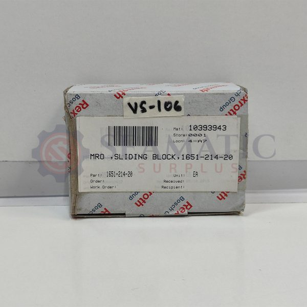 NEW REXROTH 1651-214-20 SLIDING BLOCK