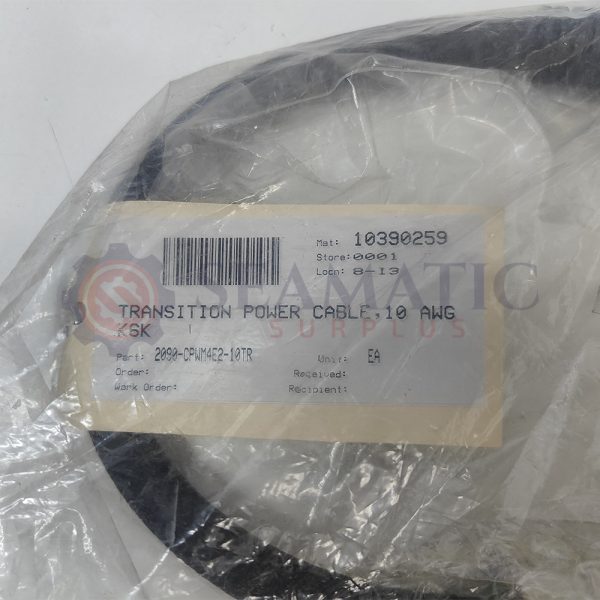 New Allen Bradley 2090-CPWM4E2-10TR, Power Transition Cable, 10 Gauge