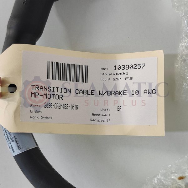 New Allen Bradley 2090-CPBM4E2-10TR, Power Transition Cable, 10 Gauge