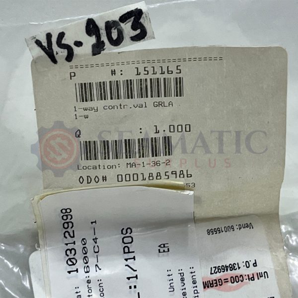 LOT OF 2 NOS X New Festo GRLA-1/8-B Flow Control Valve