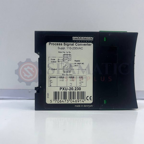 BRODERSEN CONTROLS PXU-20.230 PROCESS SIGNAL CONVERTER