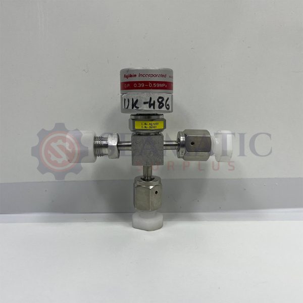 Fujikin 316 L Type NC. 1 Gas Diaphragm Valves on Manifold