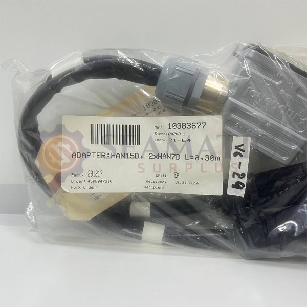 NEW NORDSON 291217 ADAPTER HAN15D, 2XHAN7D L=0.30M