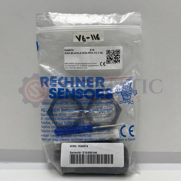 NEW RECHNER KA0574 CAPACITIVE SENSOR KAS-80-A14-A-M30-PPO-Y3-1-NL
