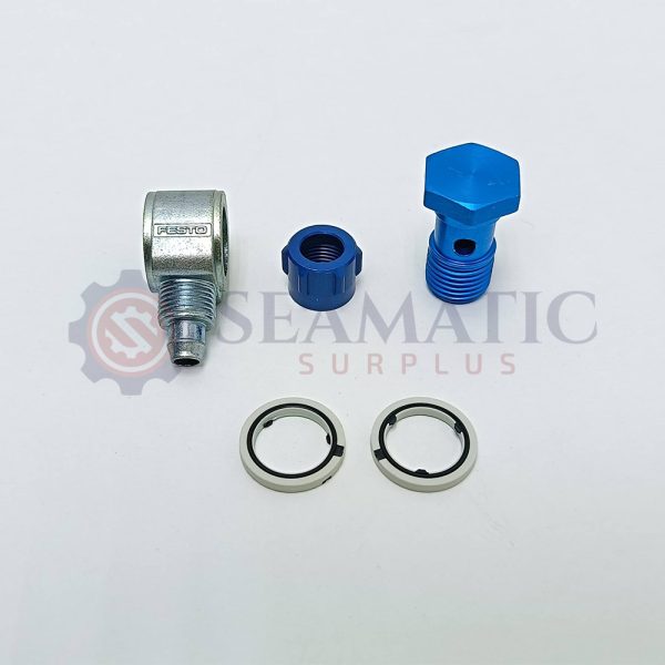 Lot of 5 PC X Festo Elbow quick connector LCK-1/4-PK-6 (4472)