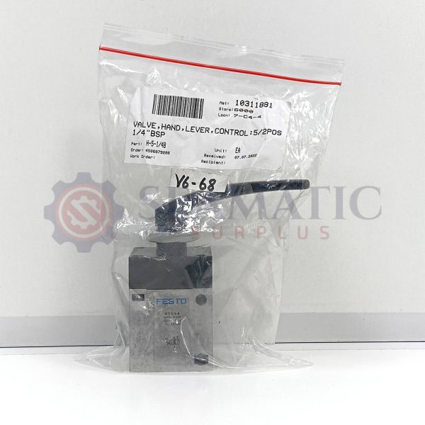 NEW FESTO H-5-1/4-B (8995) Hand Lever Valve