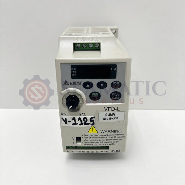 LOT OF 3 NOS X DELTA VFD004L21A INVERTER 0.4KW 230V 1PH