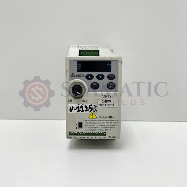 LOT OF 2 NOS X DELTA VFD004L21A INVERTER 0.4KW 230V 1PH