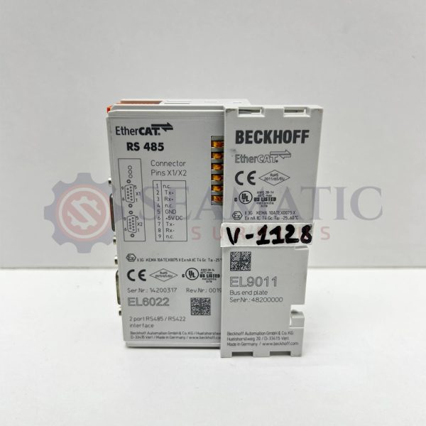 Beckhoff EL6022 +EL9011 Automation Module
