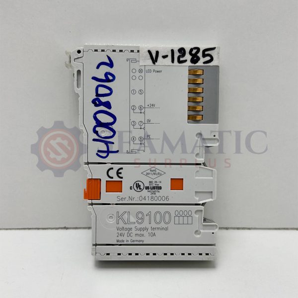 Beckhoff KL9100 | Potential supply terminal, 24 V DC