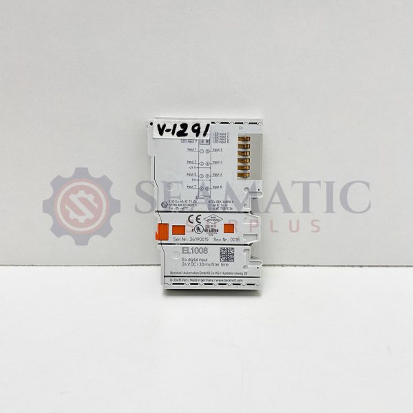 LOT OF 3 NOS X Beckhoff EL1008 | EtherCAT Terminal, 8-ch digital input
