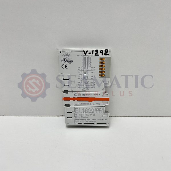 LOT OF 3 NOS X Beckhoff EL1809 | EtherCAT Terminal, 16-ch digital inputt